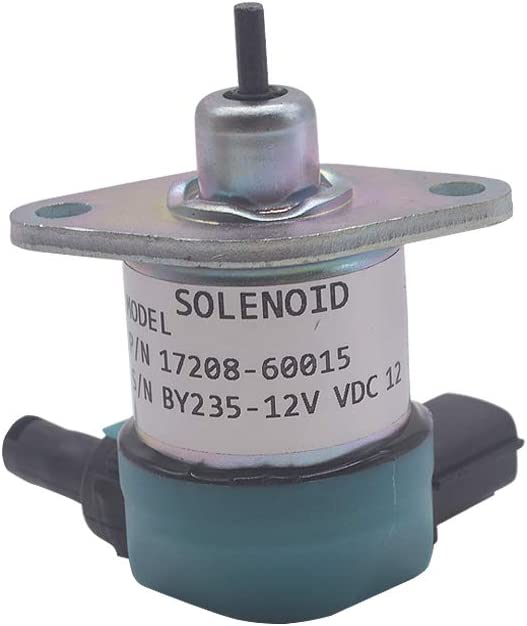 Stop Solenoid 17208-60010 17208-60015 For Kubota Excavator KX71-3 U25S KX71-3S B2410 B2710 B2910 B7610 B7800 HSD - Buymachineryparts