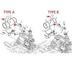 For Volvo Excavator EC290B EC290C Engine D7D Muffler Silencer VOE14539535 - Buymachineryparts
