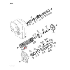 Embrague de fricción D55252 A17920 para cargador CASE W10B W10C W10E W7 W7E W8B 