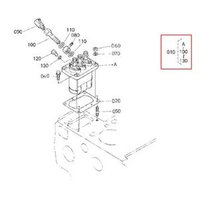 Fuel Injection Pump 16419-51010/14/13 for Kubota D1503 Engine Wheel Loader R420