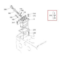 Fuel Injection Pump 16419-51010/14/13 for Kubota D1503 Engine Wheel Loader R420