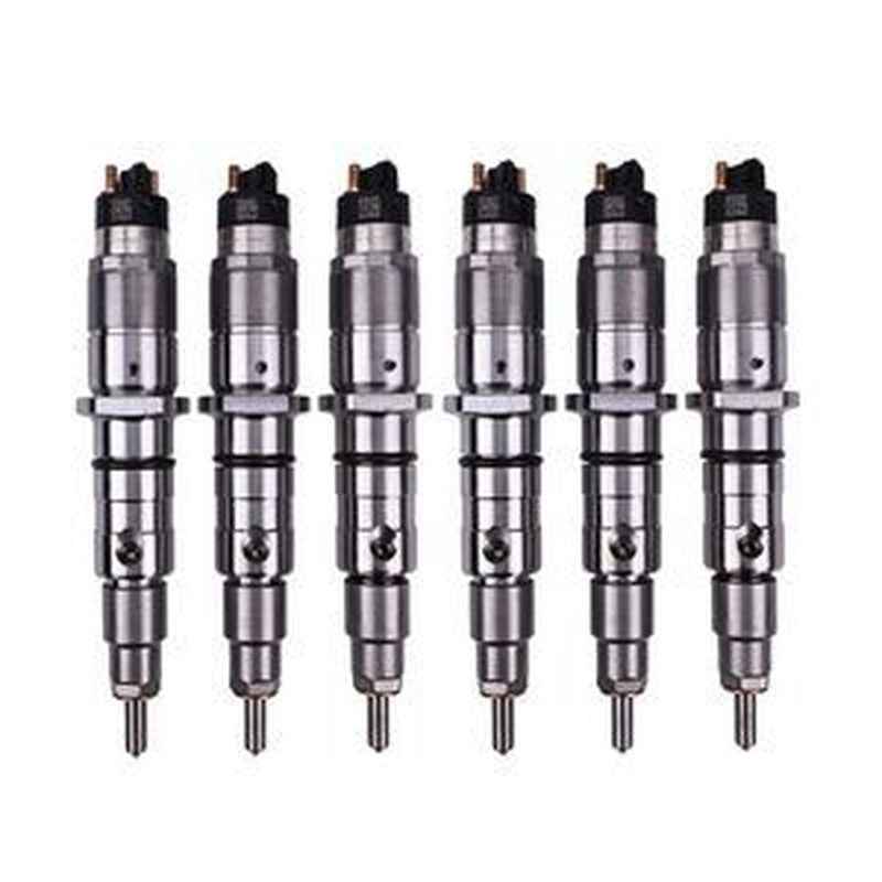 6-Piece Fuel Injector 84347519 for Cummins QSL9 Engine, New Holland T8020-T8050 Tractors