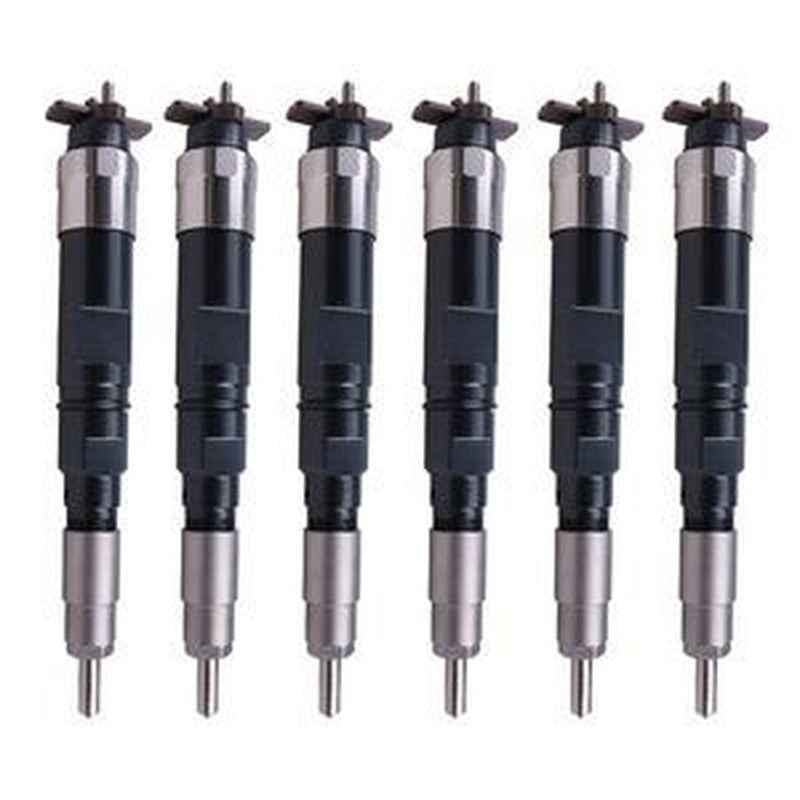 6 Fuel Injectors RE524361 for John Deere 6081/6090/6125 Tractor