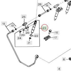 Fuel Injector RE569743 DZ10922 for John Deere Tractor Engines 3029-6068