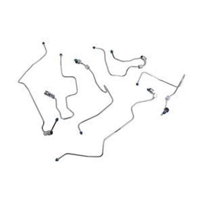 Fuel Injector Supply Line Set 3943765/3943767 for Cummins 4B/6B/ISB/QSB Engine, Case/Hyundai Excavator