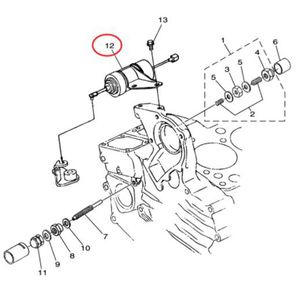 Fuel Stop Solenoid YF1-68516-00-10 YF1-68516-00-14 for Yamaha Generator EDL13000STE EDL7000SE EDL11000SE EDL11000SD EDL7000SDE - Buymachineryparts