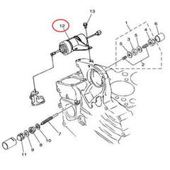 Fuel Stop Solenoid YF1-68516-00-10 YF1-68516-00-14 for Yamaha Generator EDL13000STE EDL7000SE EDL11000SE EDL11000SD EDL7000SDE - Buymachineryparts