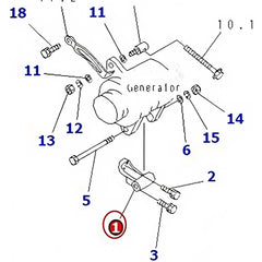 Generator Bracket 5-19711-031-2 for Isuzu Engine 6BD1 6BB1 6BG1 4BD1 Truck FSS FTS MR