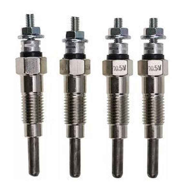 4Pcs Glow Plug 129155-77800 for Yanmar/Komatsu/Kohler/Mustang Engines