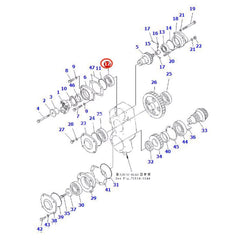 Rodamiento de rodillos cónicos de alta resistencia 30210 300-22-31560 para motores Komatsu