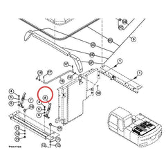 Pestillo de capó 4429044 para excavadora Hitachi IZX200 ZX250K-3 ZX330-5F ZX360W-3 