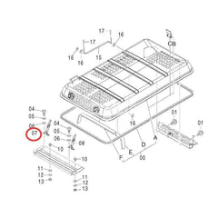 Trava de capô 4429045 para escavadeira Hitachi ZX160 ZX200 ZX240-3 ZX250-3 ZX350K-3 