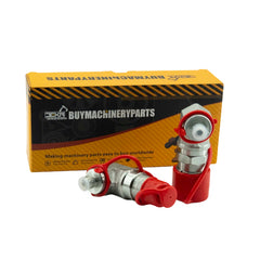 Hydraulic 90 Degree Flat Face Quick Connect Coupler 1/2 Body x 3/8 JIC Male Thread