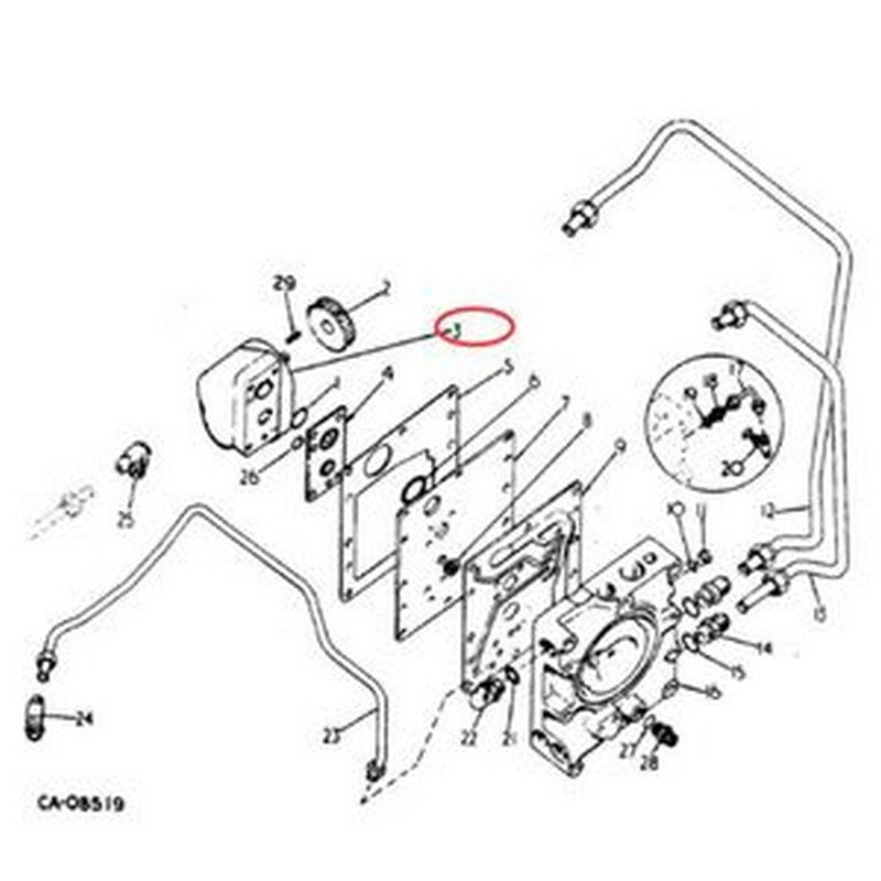 Hydraulic Gear Pump 110509C91 for CASE 484 584 684 784 884 Tractor