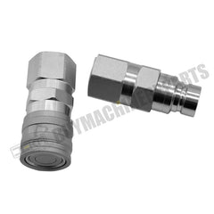 Hydraulic Male & Female Flat Face Coupler Kit AT312470 KV14216 for John Deere 110 240 250 260 270 315 317 320 325 328 332 410G 310G 320D 318D 310SG