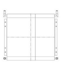 Hydraulic Oil Cooler 30/925615 for JCB Excavator 3CX