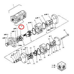 Bomba hidráulica 87772300 SBA340450991 para tractor New Holland TC35D TC40D TC45DA T1530 T2330 1920