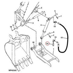 Hydraulic Quick Coupler Plug M131862 & M131863 for Hitachi Excavators ZAXIS35U-5N/50U-5N/60USB-5N