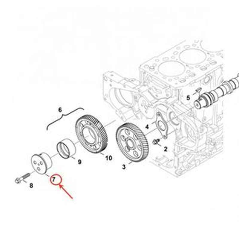 Idler Gear Camshaft 7261661 for Bobcat A770 T76 T450 Excavator & Loader