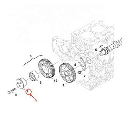 Idler Gear Camshaft 7261661 for Bobcat A770 T76 T450 Excavator & Loader
