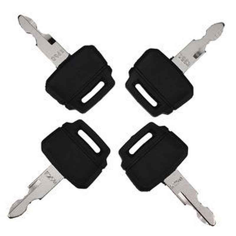 4 Ignition Keys K250 PM50S01001P1 for New Holland E130-E175B Excavators