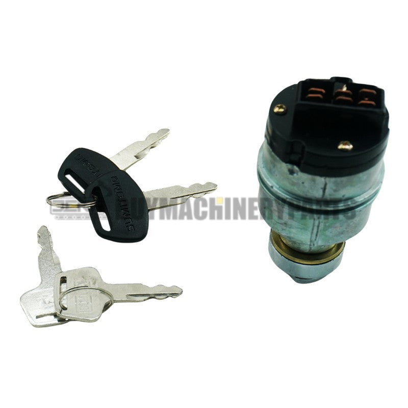 Ignition Switch With 2PCS Keys KHR3078 S450 for Sumitomo Excavator SH Series Case CX210B CX240B