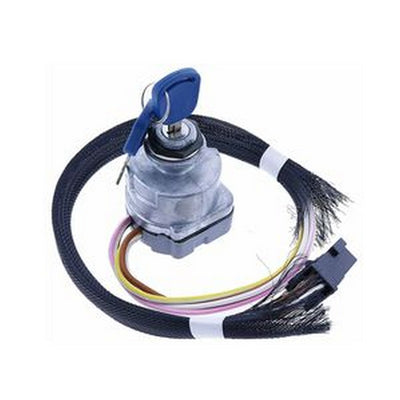 Ignition Switch with Key F0NN11N501AA for Ford New Holland TS100 TS110 TS115 TS90 TM125 TM135 TM150 TM165 Tractor