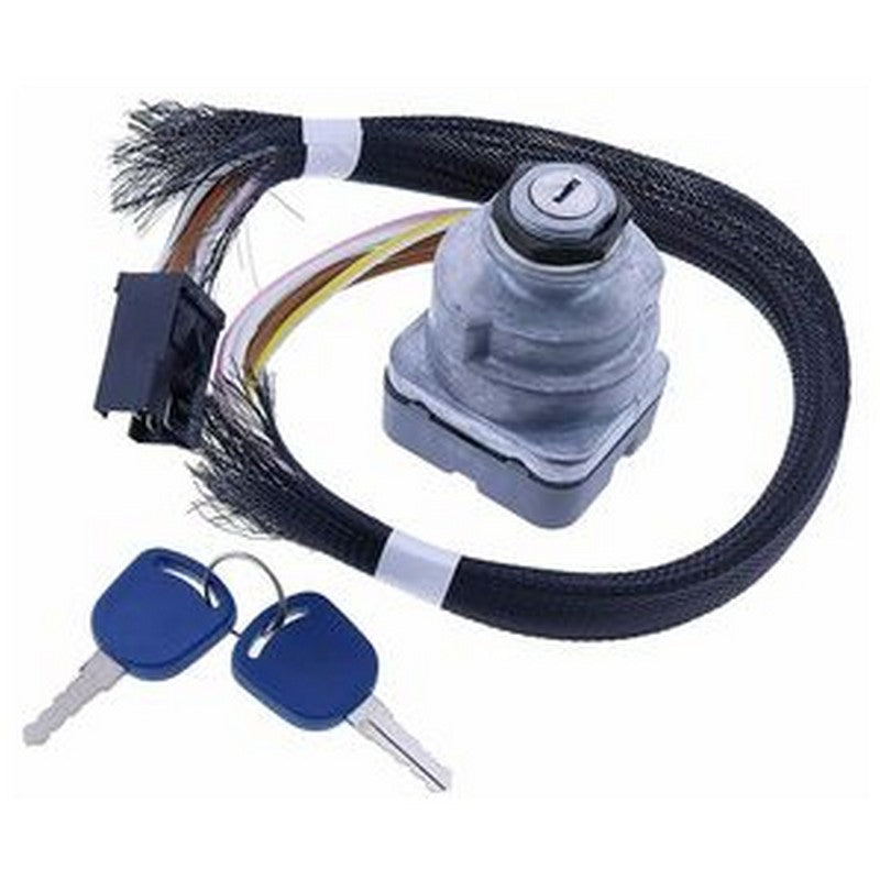 Ignition Switch with Key F0NN11N501AA for Ford New Holland TS100 TS110 TS115 TS90 TM125 TM135 TM150 TM165 Tractor