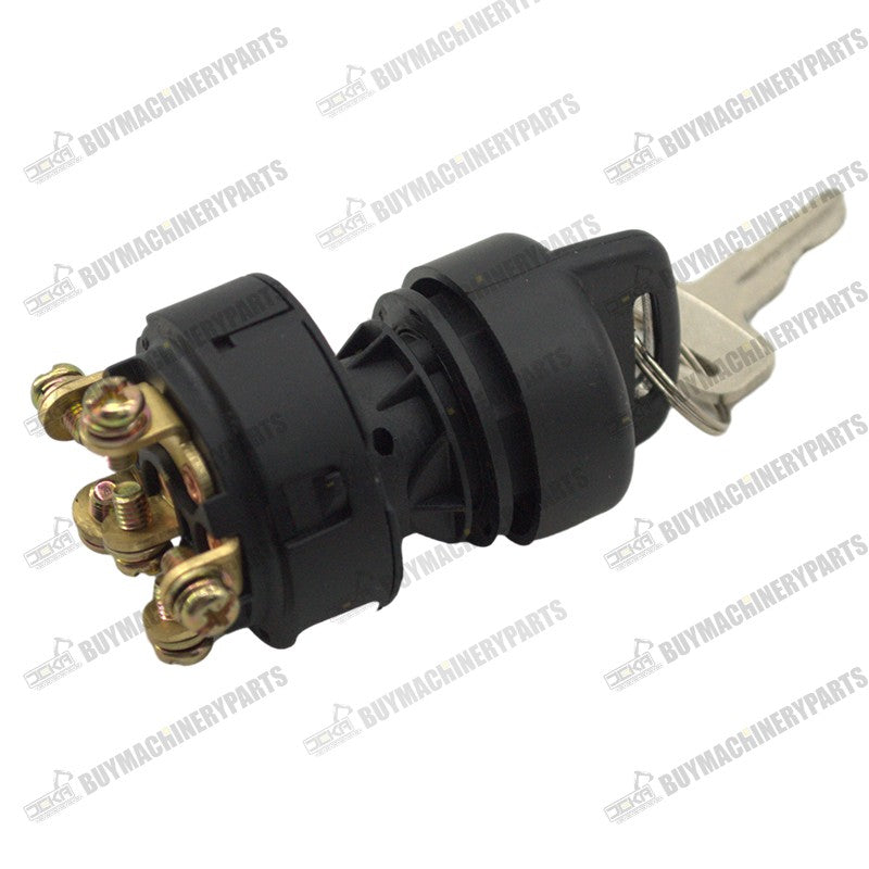 Ignition Switch With Keys for JLG 12VDC-20A 24VDC-10A 48VDC-4A E201575 - Buymachineryparts