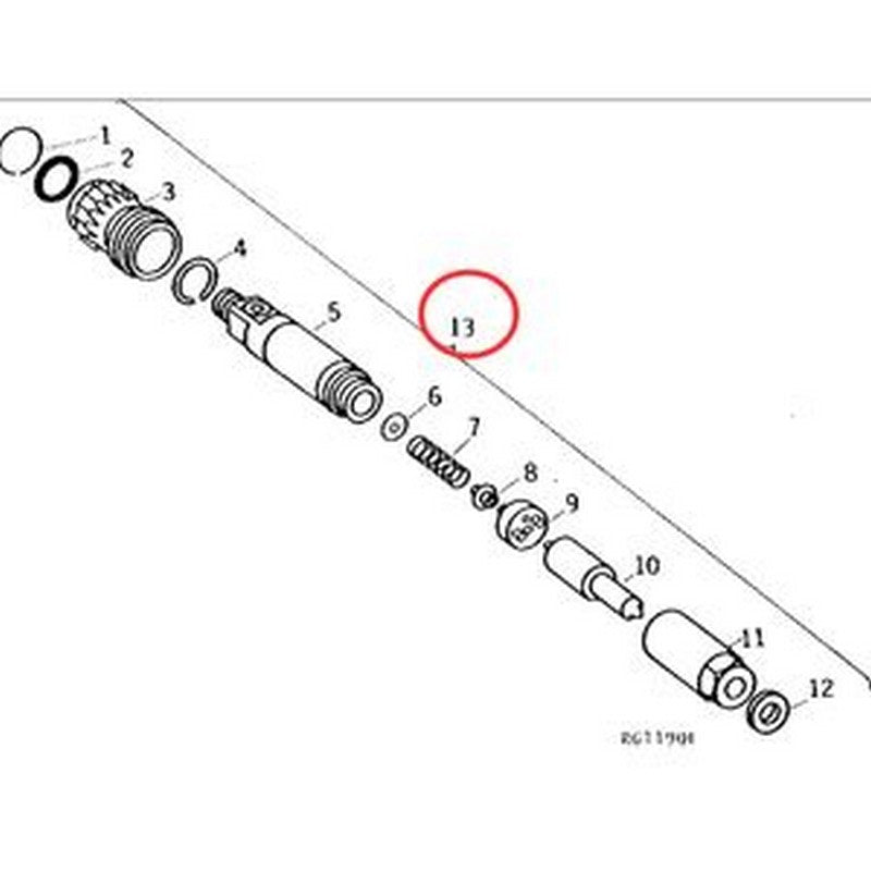 Injector Nozzle AR85541 for John Deere Engine 6466 Tractor 4040 4230 4240 4440 - Buymachineryparts