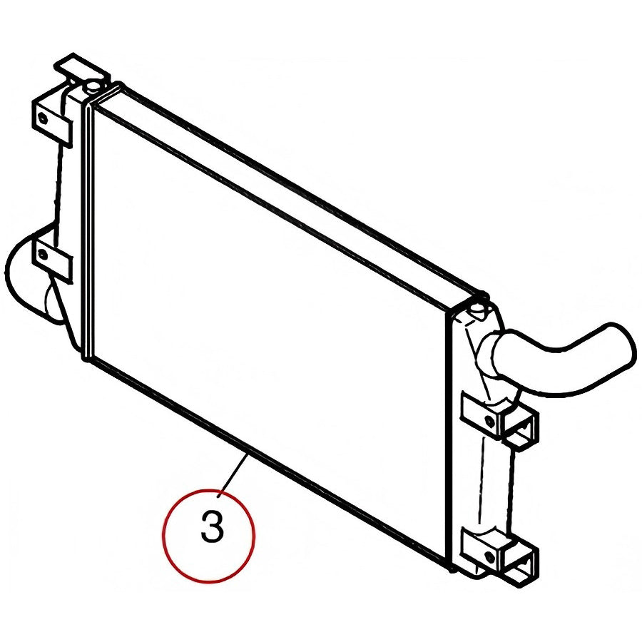 Intercooler K9001936 for Doosan Excavator DX420LC DX480LC DX520LC SOLAR420LC-V SOLAR470LC-V SOLAR500LC-V