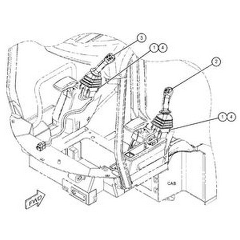 Joystick Control 515-7112 515-7113 R & L for Caterpillar CAT Excavator 301.8 301.5 301.6 306 307.5 308 308.5 309 310