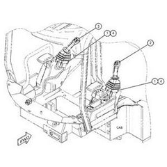 Joystick Control 515-7112 515-7113 R & L for Caterpillar CAT Excavator 301.8 301.5 301.6 306 307.5 308 308.5 309 310