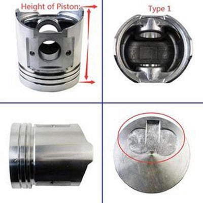 Overhaul Rebuild Kit for Yanmar Engine 4TNE94 Hyundai Excavator R55-3 R55W R55W-3