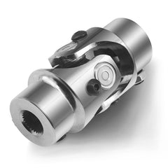 9/16"-26 Spline X 3/4" DD Chrome Steering Universal Joint Single U Joint Shaft,Total Length: 83mm (3-1/4")