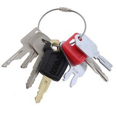 7 Pcs Ignition Key for Caterpillar CAT John Deere Hitachi CASE JCB Hyster Komatsu Bobcat Heavy Equipment