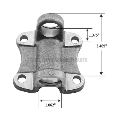 1310 Series Flange Yoke 2-2-479 for 1.063 X 3.219 U Joint, 4 Holes 2.75
