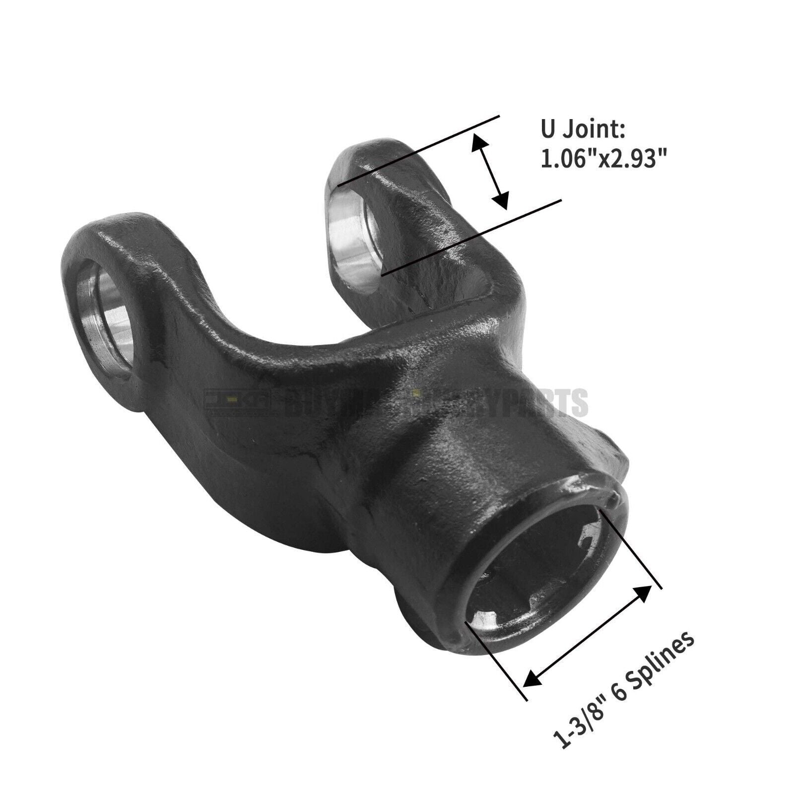 PTO Tractor End Yoke 4 Series 1-3/8" 6 Spline with Quick Disconnect Push Button