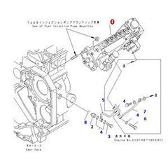 Fuel Injection Pump 6735-71-1450 for Komatsu Engine S6D102E-1C Excavator PC200-6 PC200LC-6