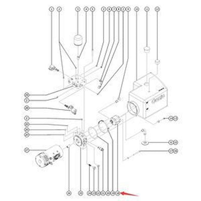 Gear Pump 1301546GT for Genie Scissor Lift GS-2046 GS-2646 GS-3246