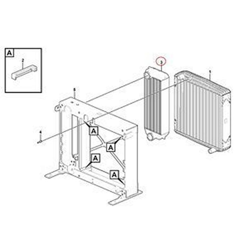 Charge Air Cooler VOE15161935 for Volvo Wheel Loader L110G L110H L120G L120H