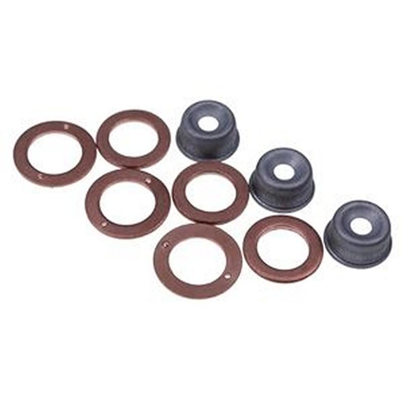 3 Cylinder Injector Seal Kit with Heat Shield 554051 557352 554110 for Kubota Engine D662 D722 Z482 Jacobsen Riding Greens Mower Eclipse 322