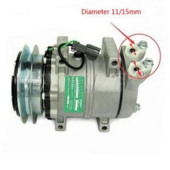 DKS15CH A/C Compressor 203979-6931 for Komatsu Excavator PC120 PC120-6 PC120-6H PC120-6J PC120-6S PC120-6Z PC120LC-6E0 PC400LC-7 PC400LC-7-M1 PC400LC-7E0