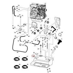 Tank 7102117 for Bobcat Skid Steer Loader S130