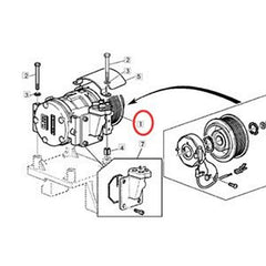 10P15 A/C Compressor DQ49620 for John Deere Tractor 6110J 6125J 6165J 6180J 6405 6415 6615 7505 7515