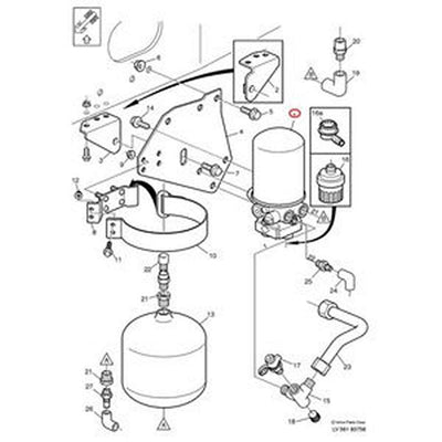 Air Dryer Filter 20557234 for Volvo Truck FH FH12 FH16 FL6 FM10 FM12 FM7 FM9 FS7 VM