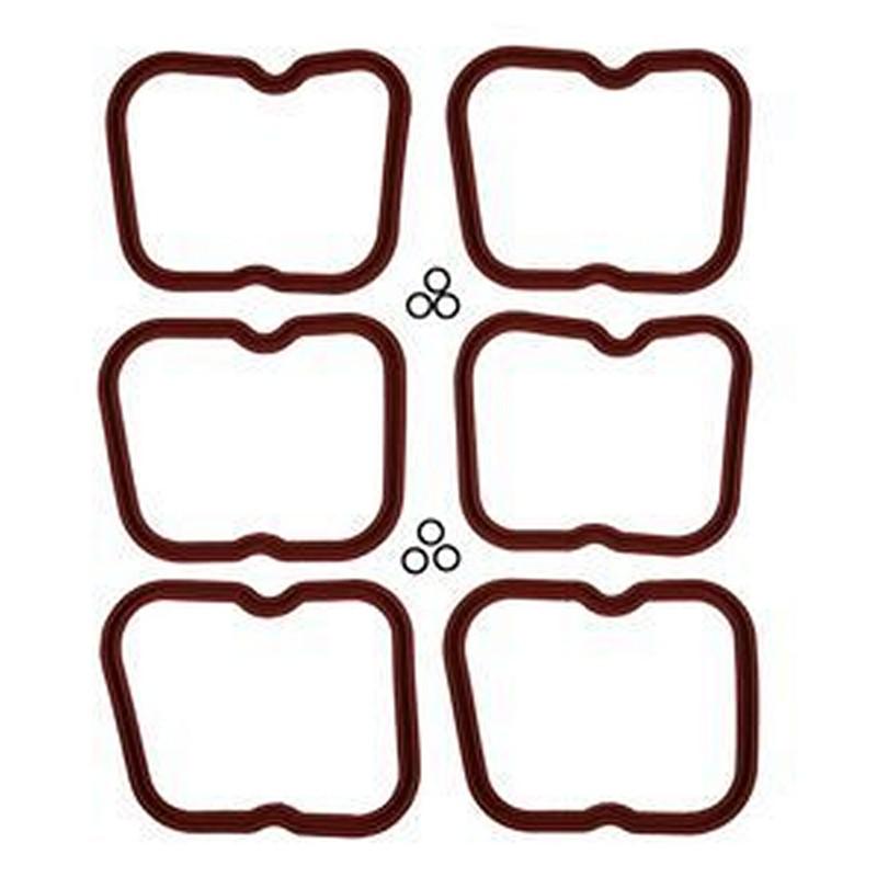 6Pcs Rocker Cover Gasket 2852033 for CASE 430 435 440 440CT 445 445CT 450 450CT 465 521D 570MXT 580M 580N