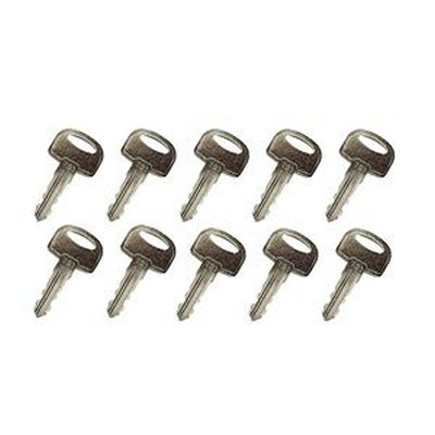 10 Pcs Ignition Keys 105-1790 for JCB 1400B 1550B 1600B 1700B Ditch Witch 410SX AT60 FX50