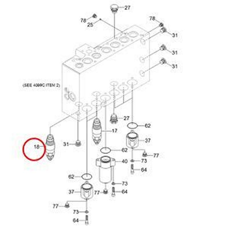 Relief Valve 31Q8-17830 for Hyundai Excavator R210LC-9 R220LC-9S R290LC-9 R300LC-9S R330LC-9S RB220LC-9S