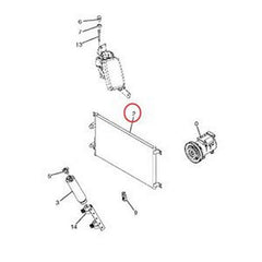 A/C Condenser Core 4617327 for Hitachi ZX110 ZX120 ZX130K ZX160 ZX180LC ZX450 ZX500LC ZX600 ZX800 ZX850H ZX870H-3